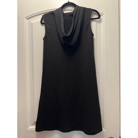 Philosophy Women’s Sleeveless Stretch Hooded Pullover Mini Dress Size S Black‎ - Picture 3 of 3